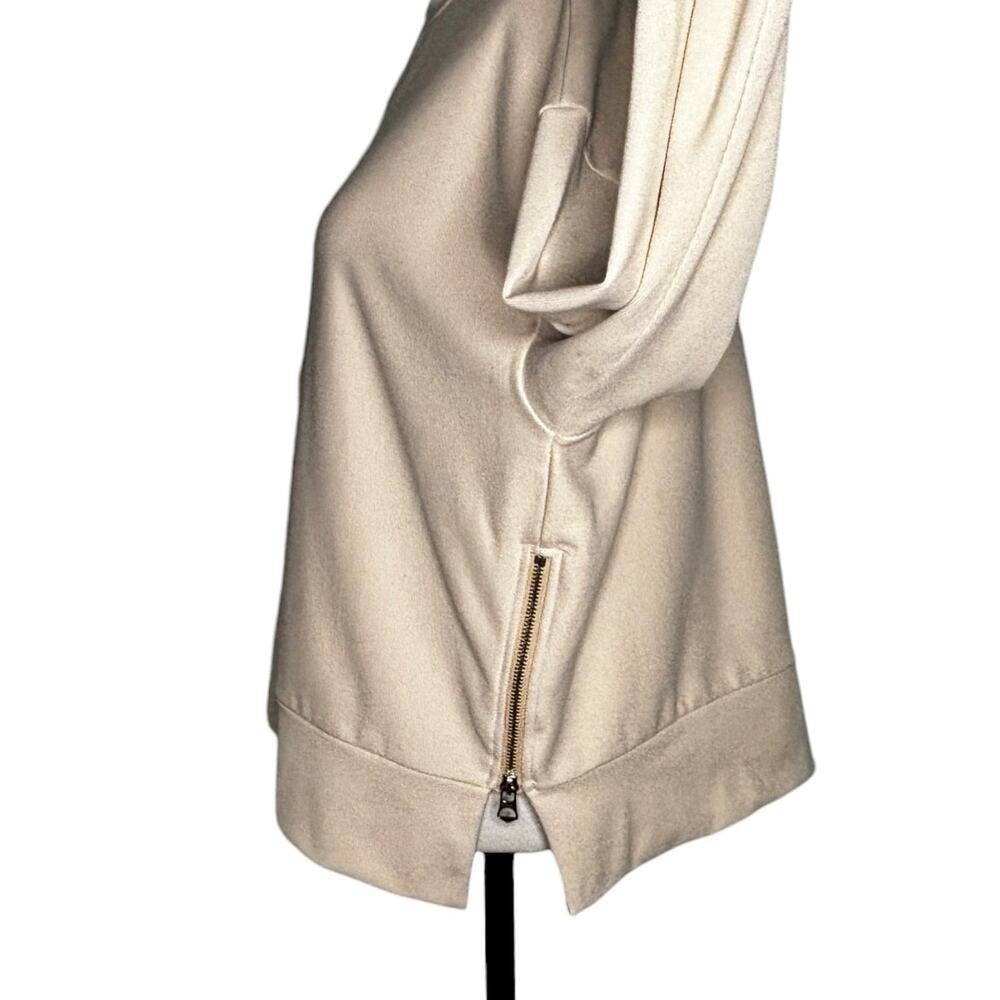 Varley Horton Side Zip Sweatshirt Light Tan Size Medium - Picture 8 of 14